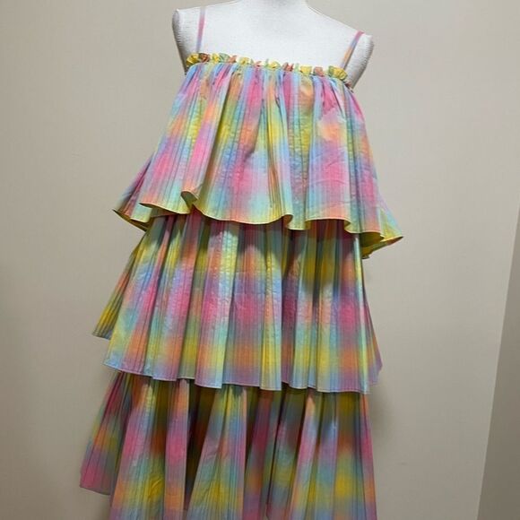 NWT Anthropologie Beatrice B Square Neck tired Rainbow dress size 8
New With tag - Picture 5 of 11